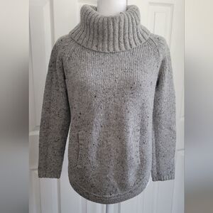 Cynthia Rowley Gray Women's Cowl Neck Wool Blend Sweater, Medium